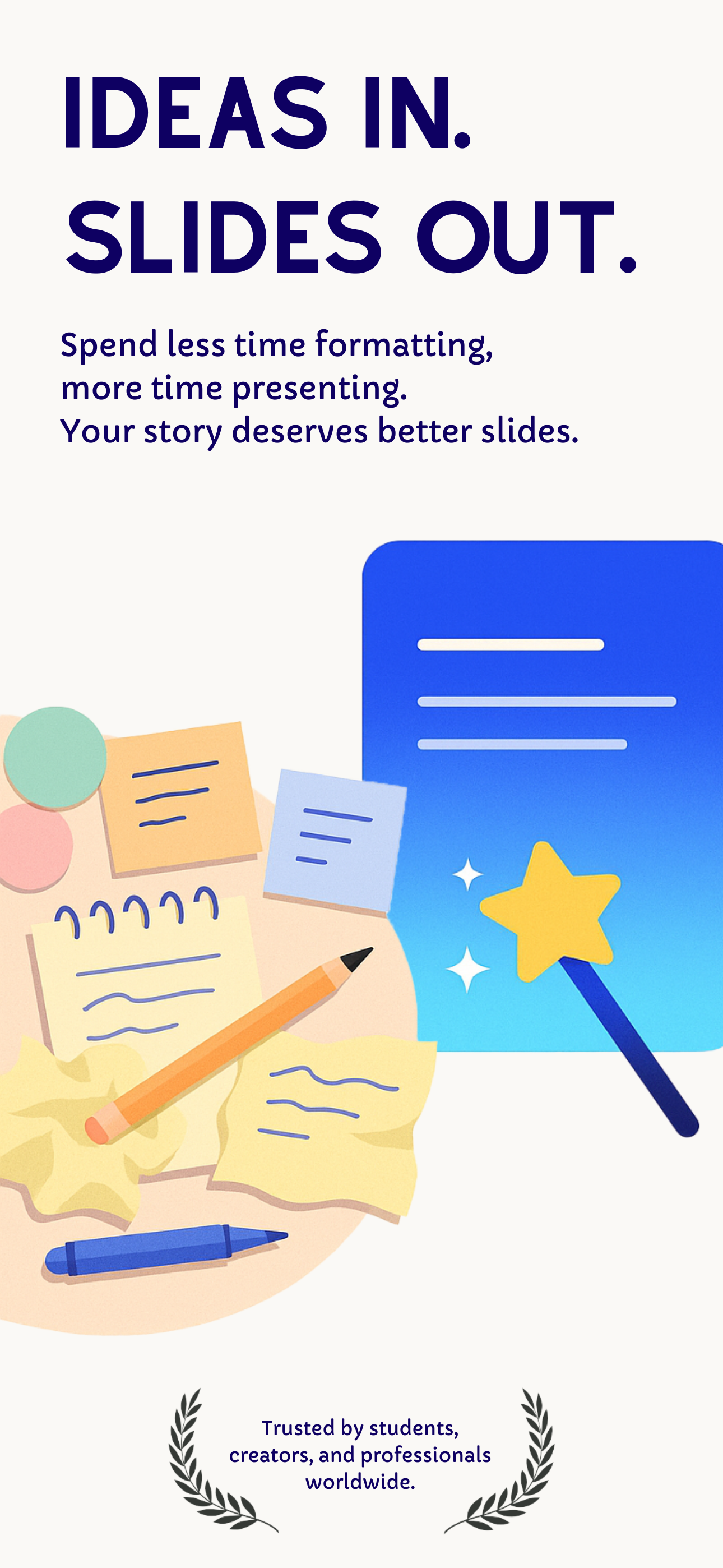 Gamma AI app - AI slide generation